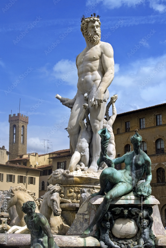 Neptune fountain in Florence