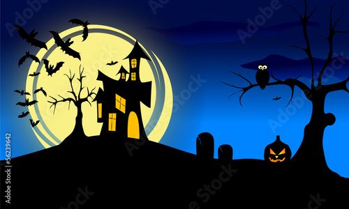 halloween krajobraz