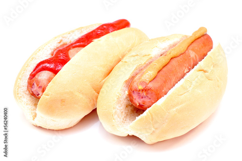 two classic hot dog