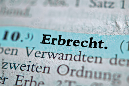 Erbrecht - hellblau