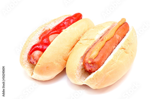two classic hot dog