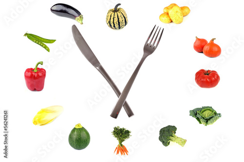 L'horloge des légumes