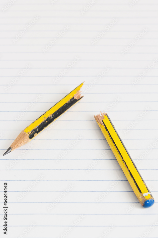 Broken pencil Broken pencil
