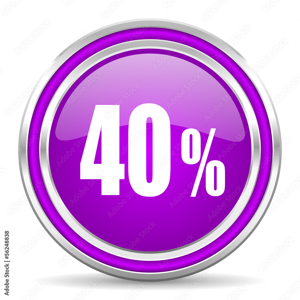 40 percent icon 40 percent icon