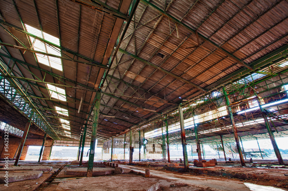 Abandoned factory with carcinogenic waste Abandoned factory with carcinogenic waste
