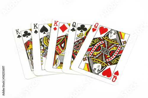 Spielkarten Könige und Damen