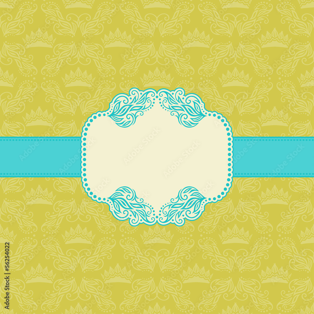 Template frame design for greeting card . Template frame design for greeting card .