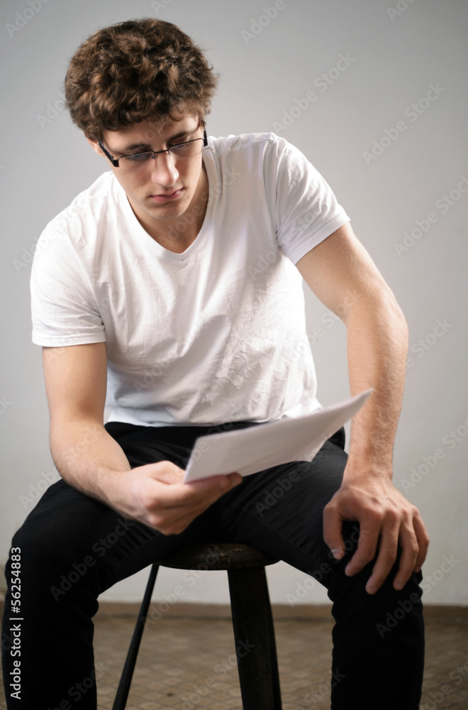 young Men reading young Men reading