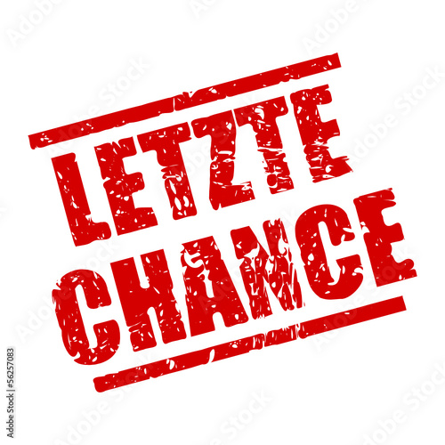 stempel eckig letzte chance I