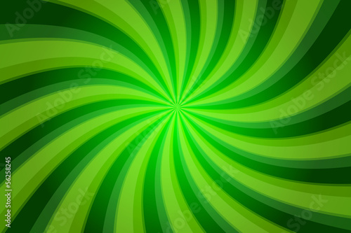Abstract green background with twisted stripes