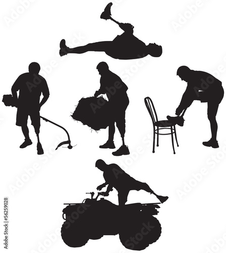 Amputee Silhouettes 7
