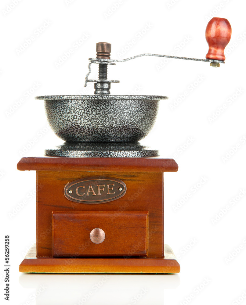 Coffee grinder isolated on white Coffee grinder isolated on white