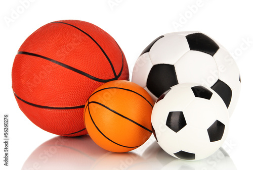 Sport balls, isolated on white