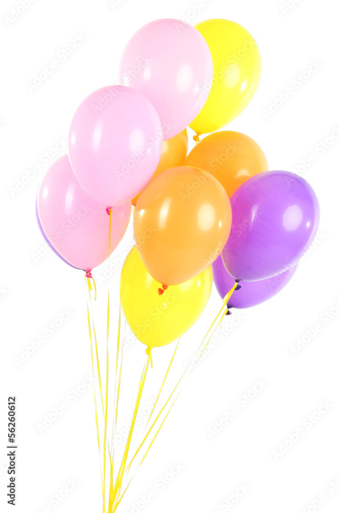 Colorful balloons isolated on white Colorful balloons isolated on white