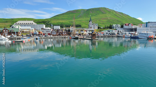 Fotografia Iceland - Husavik harbour for whale watching