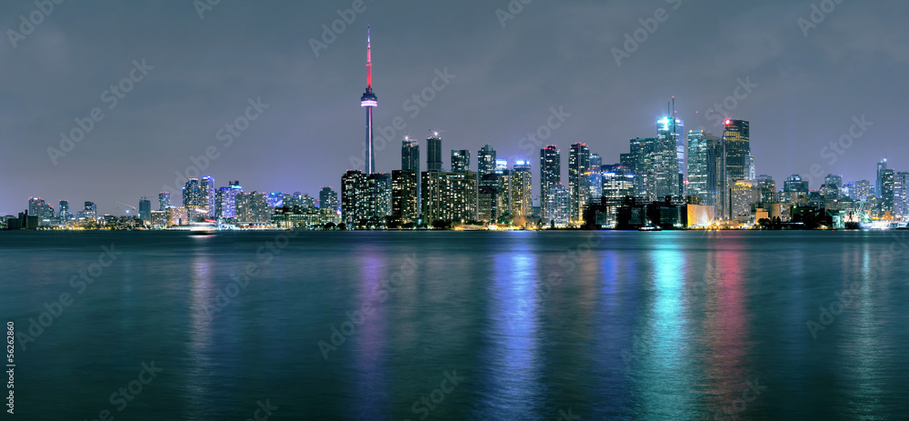 Obraz premium Toronto nocą