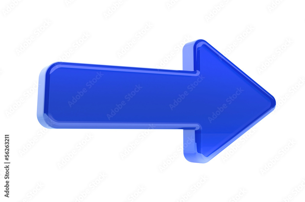 Glass 3D arrow icon isolated with clipping path. Glass 3D arrow icon isolated with clipping path.