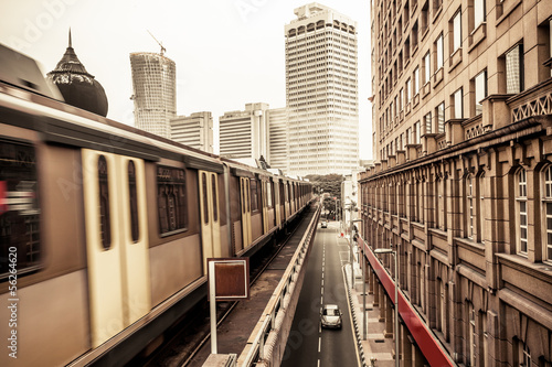 Photography Metro Train in Kuala Lumpur Malaysia