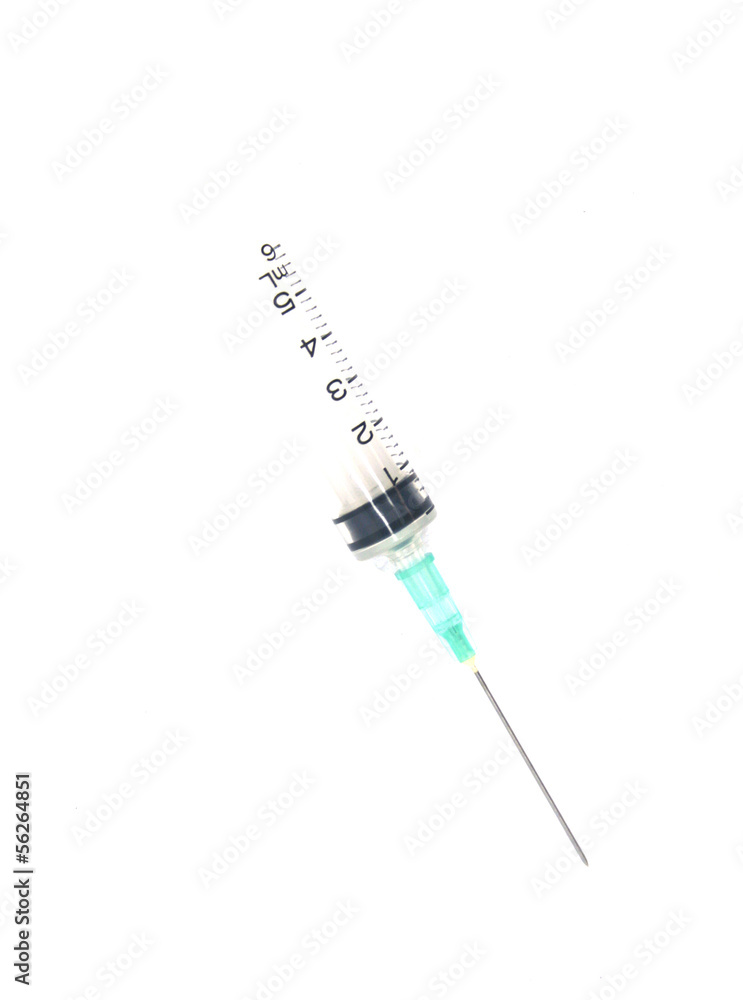 Fototapeta premium plastic hypodermic needle syringe