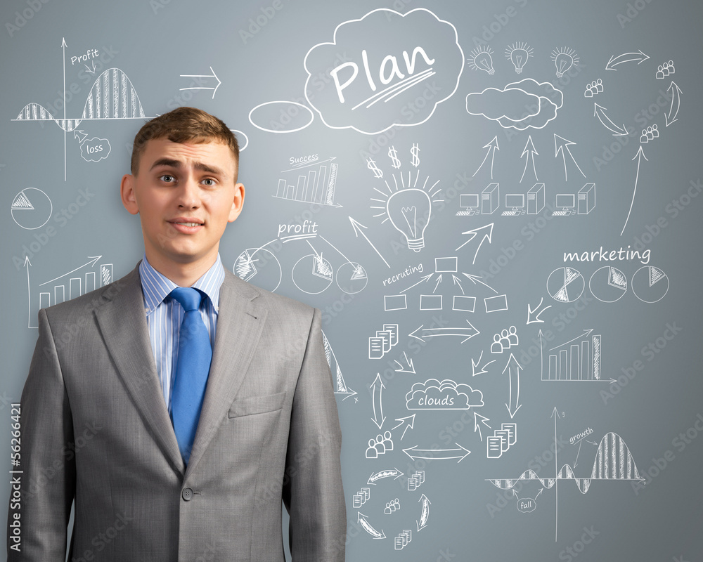 businessman thinking about innovation in business businessman thinking about innovation in business