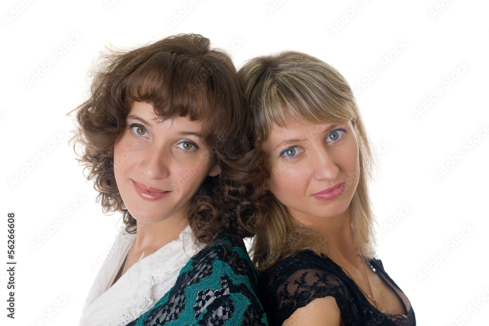 portrait of two girls portrait of two girls