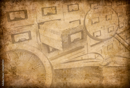 Archive or museum grunge background