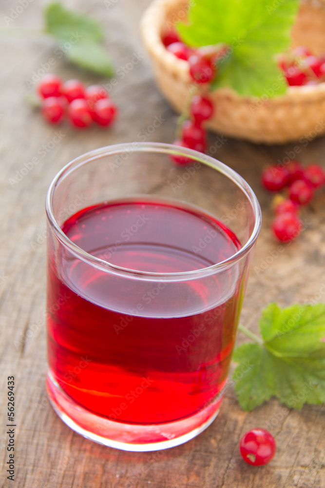 The juice of red currants. The juice of red currants.