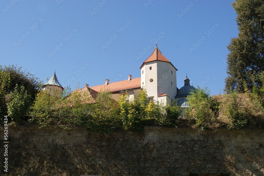 fragment of lordly castle in Wisnicz Nowy
