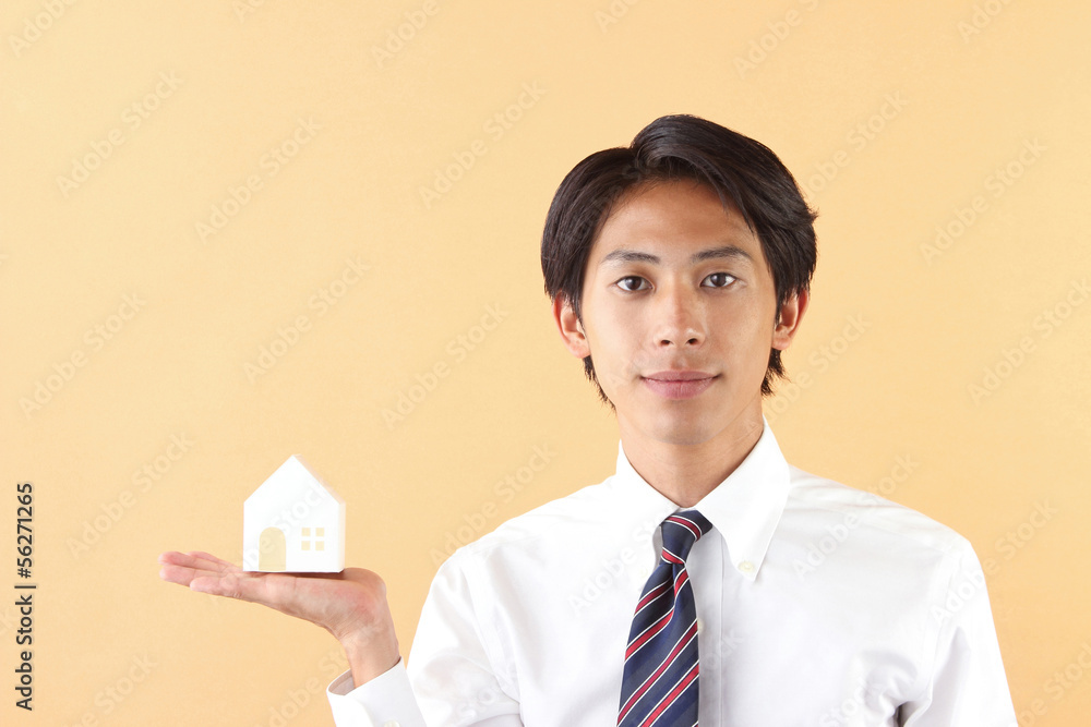 住宅、営業マン