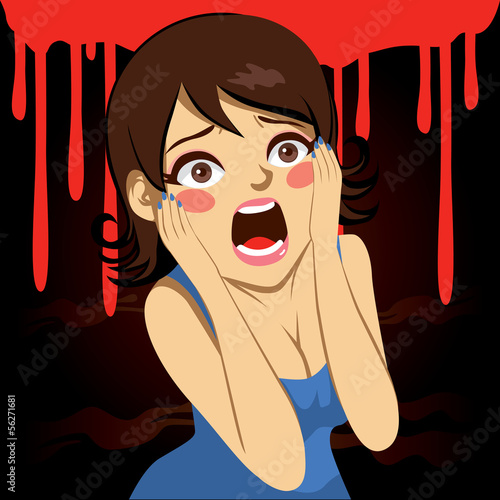 Halloween Screaming Girl
