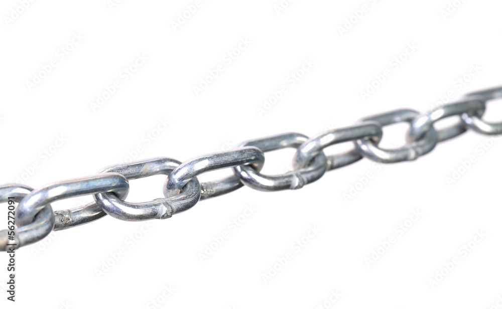 Fragment of links a chain close up Fragment of links a chain close up