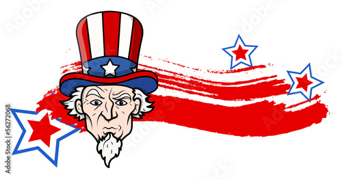 uncle sam - 4th of July Vector theme Design