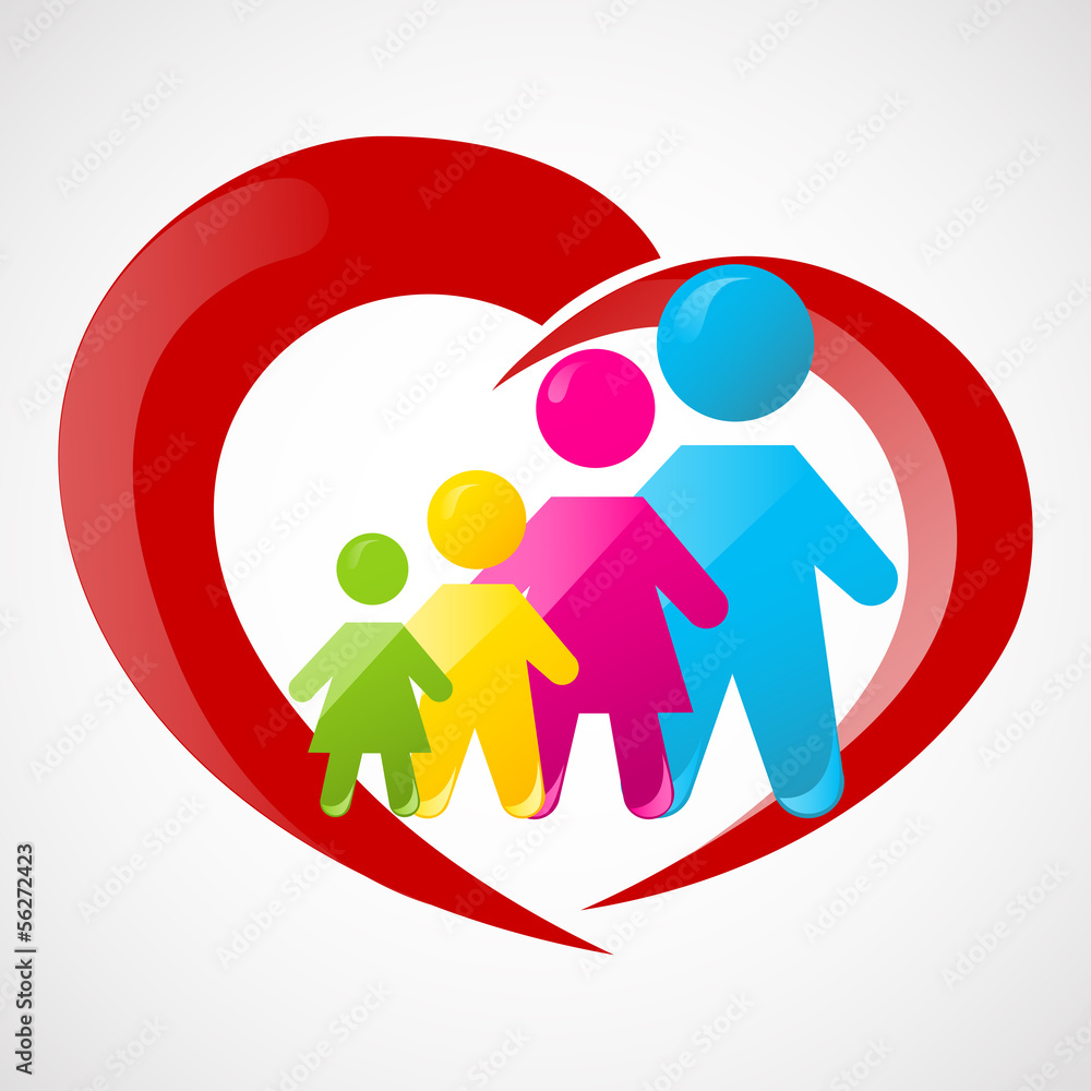 Vector illustration of a family Vector illustration of a family