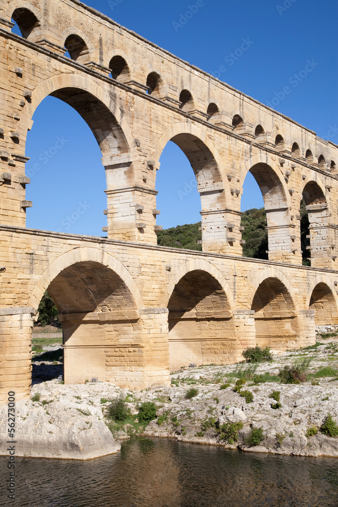 Roman aqueduct Pont du Gard