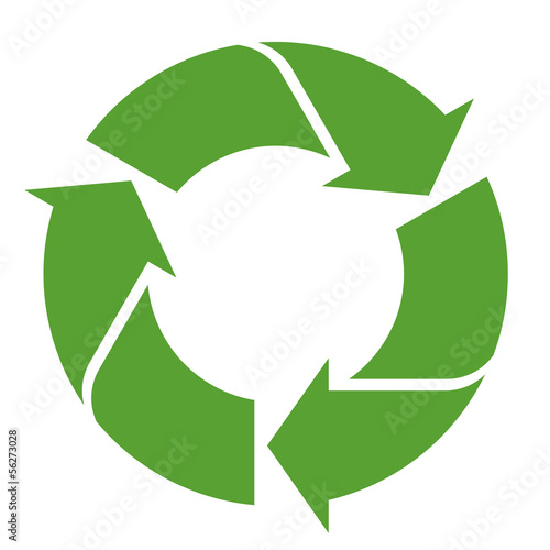 Recycling zeichen grün
