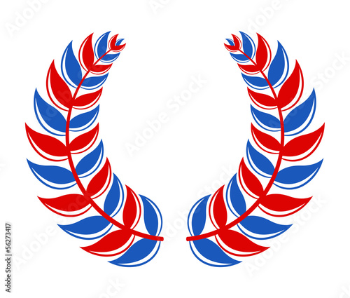 laurel wreath - 4th of July Vector theme Design