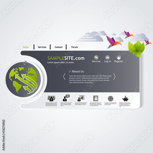 Abstract Eco website template