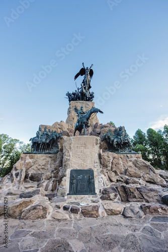 Cerro de la Gloria monument in Mendoza, Argentina.