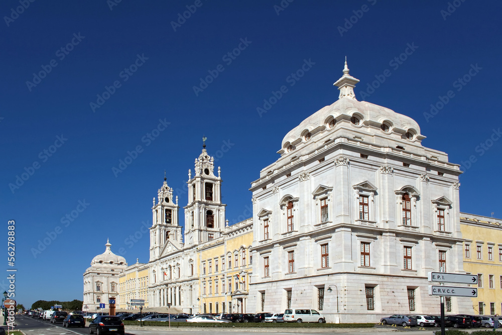 Baroque Mafra National Palace, Convent and Basilica in Portugal