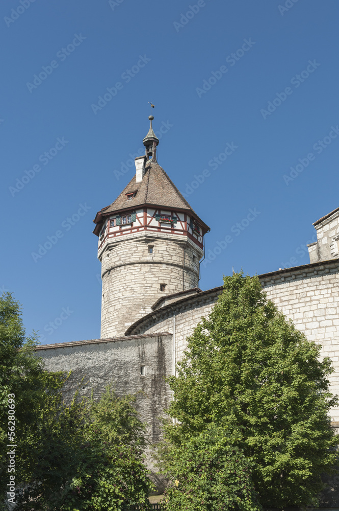 Schaffhausen, Altstadt, historische Festung, Munot, Schweiz