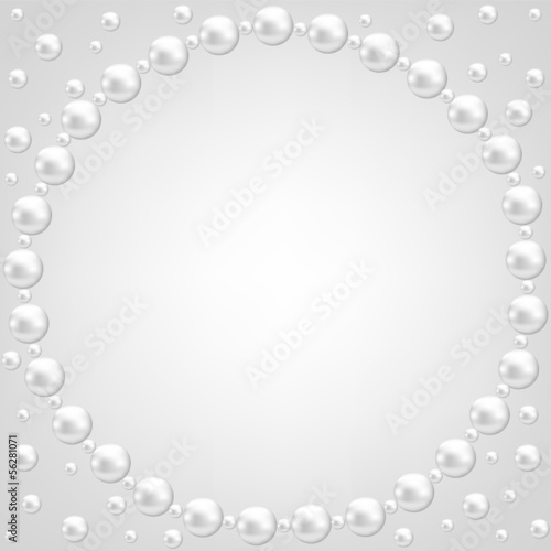 lace and pearl frame