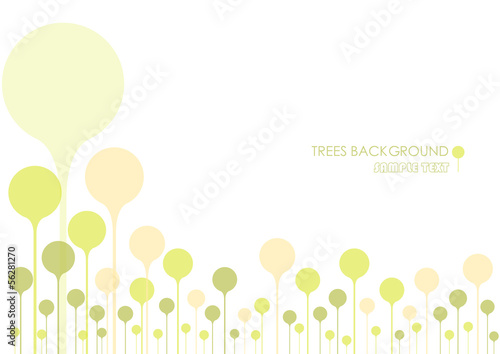 Silhouette of a tree on backgroundtrees