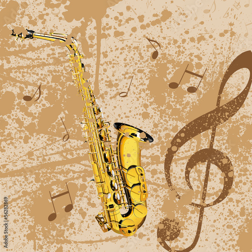 Hintergrund Musik Noten Notenschlüssel Vektor