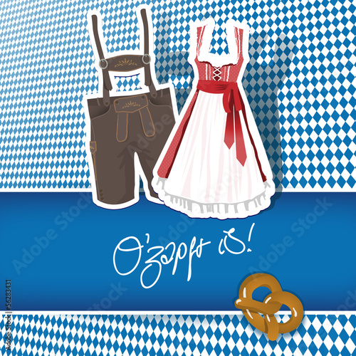 Oktoberfest O'zapft is! - Karte Card