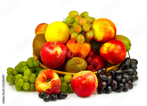 many fruit and vegetables