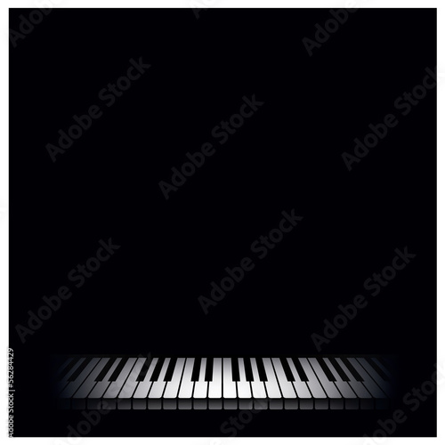 Piano background. Vector illustration.