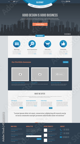 Flat Website Template