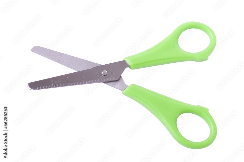 Childs scissor isolated on white background. Childs scissor isolated on white background.