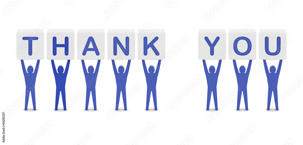© sibgat - Men holding the phrase thank you. Concept 3D illustration. © sibgat - Men holding the phrase thank you. Concept 3D illustration.