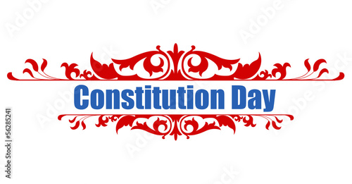 Victorian style - Constitution Day Vector Illustration